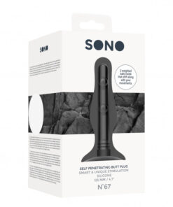 No 67 - Self Penetrating Butt Plug - Black