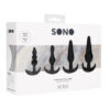 No 80 - 4-Piece Butt Plug Set - Black