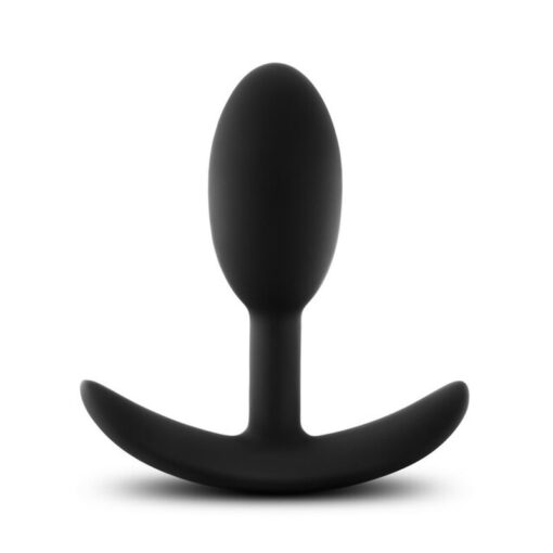 Anal Adventures Platinum Silicone Vibra Slim Plug Small - Image 2