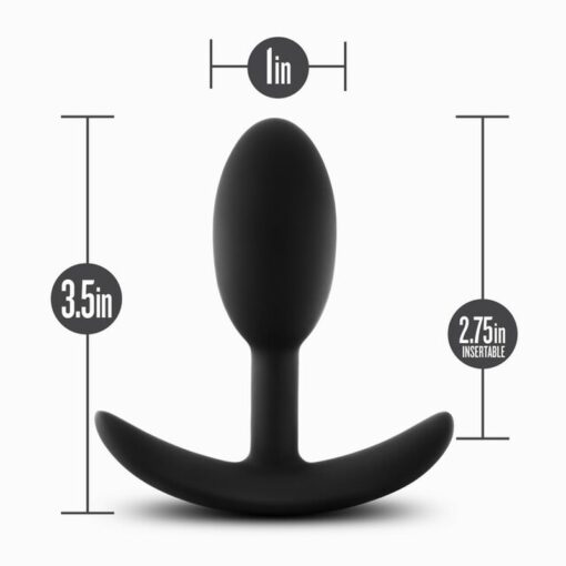 Anal Adventures Platinum Silicone Vibra Slim Plug Small - Image 6
