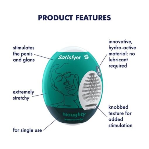 Satisfyer Masturbator Egg Naughty - Image 2