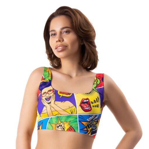 Comics Insta Crop Top - Image 2