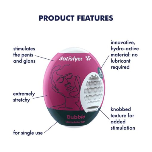 Satisfyer Masturbator Egg Bubble - Image 2
