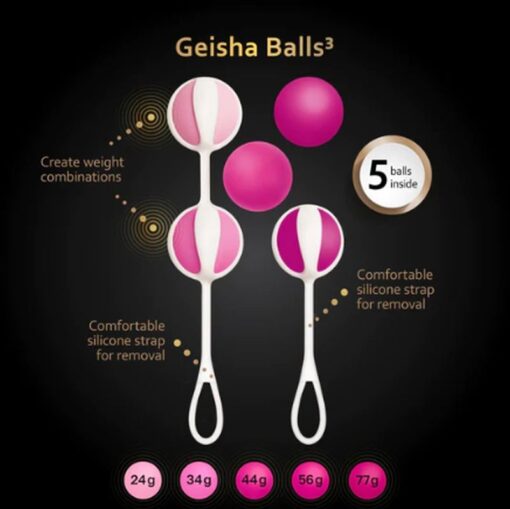 Geisha Balls 3 Sugar Pink - Image 3
