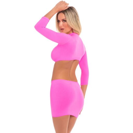 Stop and Stare 2 Pc Skirt Set Pink