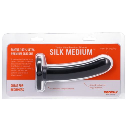 Silk Dildo Medium Onyx - Image 4
