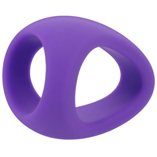 Stirrup Silicone Cock Ring Lilac - Image 2