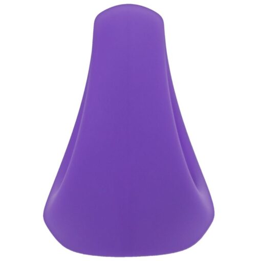 Stirrup Silicone Cock Ring Lilac - Image 3
