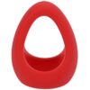 Stirrup Silicone Cock Ring Crimson