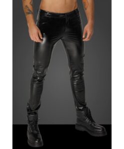 Snake Wetlook Long Pants with Back Pockets