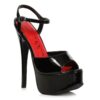 Stiletto Sandal Black 6.5in