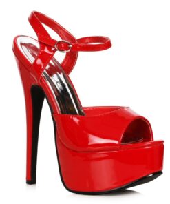 Stiletto Sandal Red 6.5in