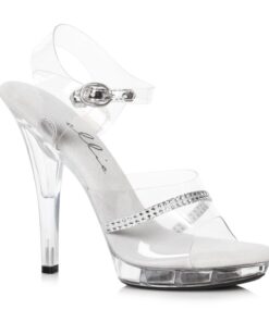 Clear Rhinestone Sandal 5in