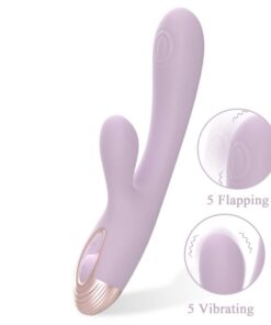 Pada Rabbit and G-Spot Pulsing Vibrator Purple