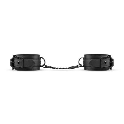 Faux Leather Handcuffs Black - Image 3