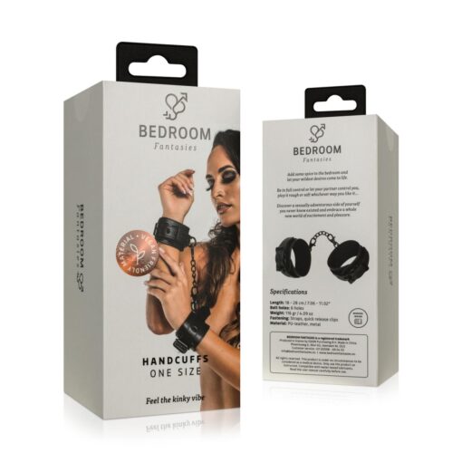 Faux Leather Handcuffs Black - Image 6