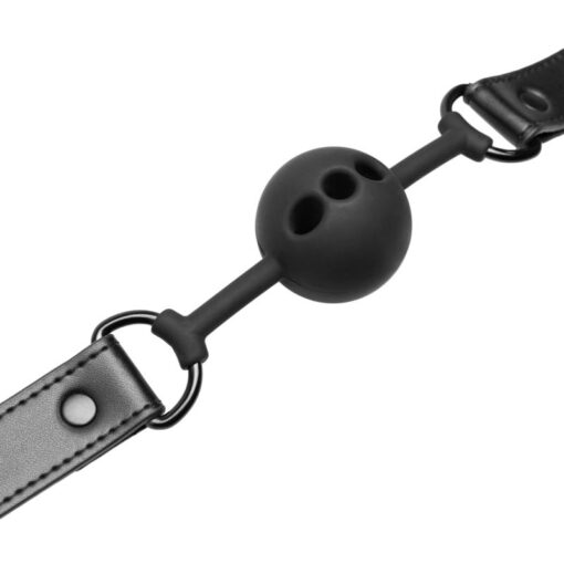 Breathable Silicone Ball Gag Black - Image 6