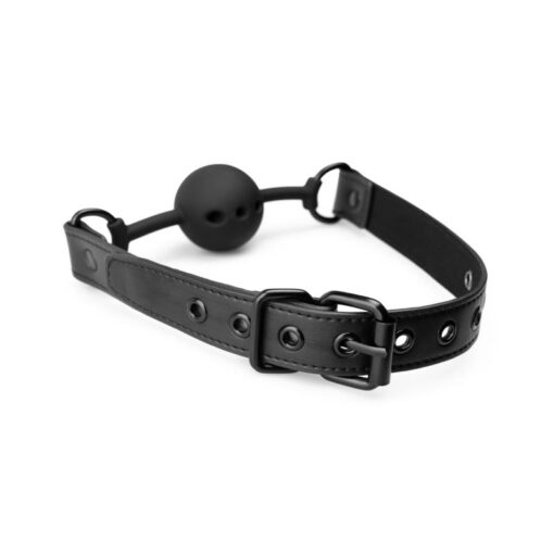 Breathable Silicone Ball Gag Black - Image 8