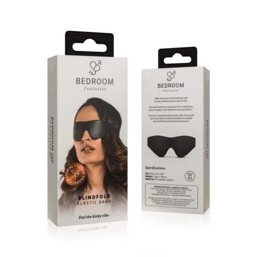 Faux Leather Blindfold Black - Image 6