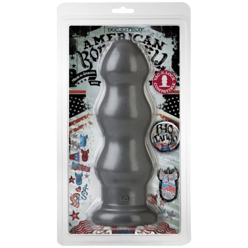 B-10 Tango 10in Anal Dildo Gun Metal - Image 2