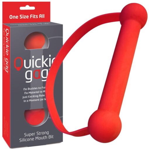 Quickie Gag Mouth Bit Red - Image 3
