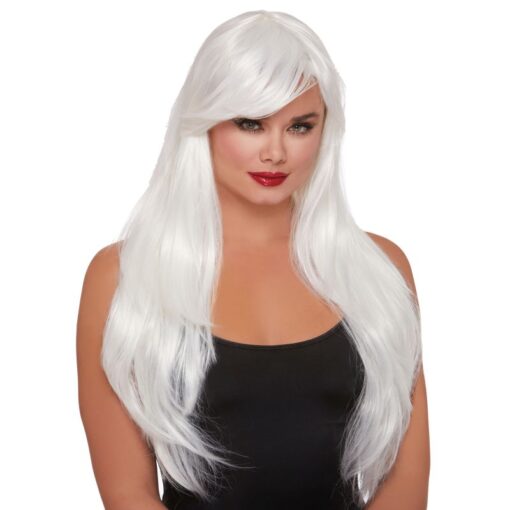 Dreamgirl Layered Long Wig White