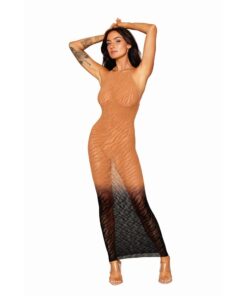 Dreamgirl Bodystocking Gown Black