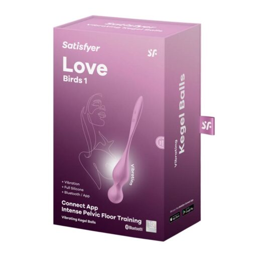 Satisfyer Love Birds 1 Kegel Pelvic Floor Trainer w Connect App Pink - Image 2