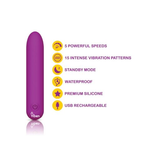 Bombshell 5 Speed 9.5cm USB Mighty Bullet Berry - Image 4