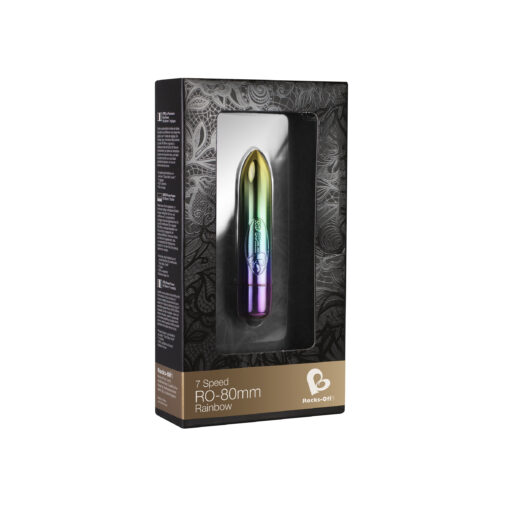 RO-80mm 7 Speed Rainbow Vibrating Bullet - Image 2