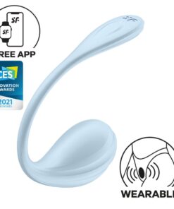 Satisfyer Smooth Petal Wearable App Connect Vibrator Blue
