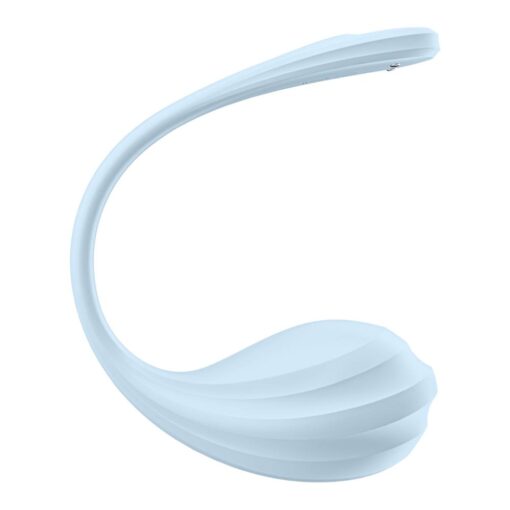 Satisfyer Smooth Petal Wearable App Connect Vibrator Blue - Image 2