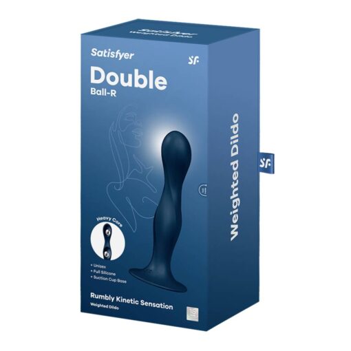 Satisfyer Double Ball-R Dildo Blue - Image 5