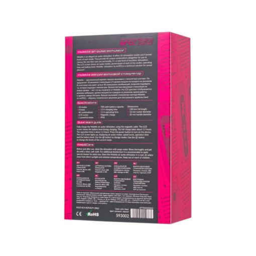 eroTeq Vacuum-Wave Clitoral Vibrator Molette Pink - Image 5