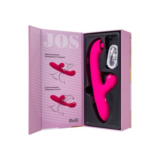 JOS Rolli Stimulating Ball Vibrator with Vaccuum Clitoral Stimulator - Image 4