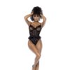 Black Bodysuit w/ Lace Ruffles