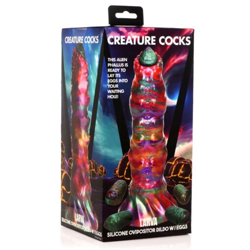 Larva Silicone Ovipositor Dildo w/ Eggs - Image 7