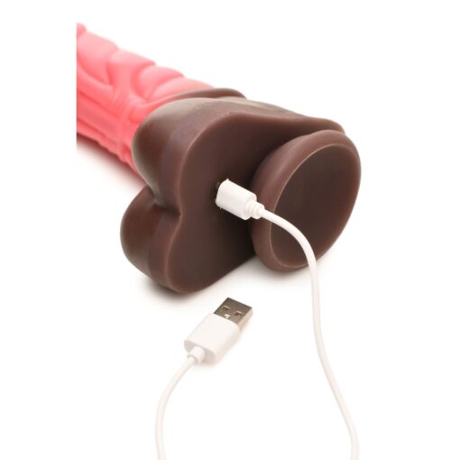 Deluxe Centaur Thrusting & Vibrating Silicone Dildo - Image 5