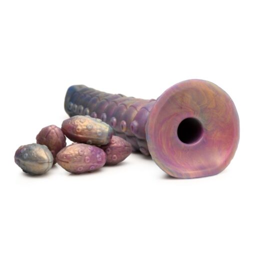 Deep Invader Tentacle Ovipositor Silicone Dildo with Eggs - Image 7
