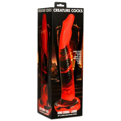 Creature Cocks Large King Cobra 14 in Long Silicone Dong - Image 6