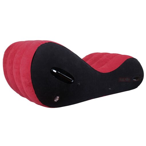 Large 1.5m Inflatable Suede Love Lounge with Handrail - Image 2