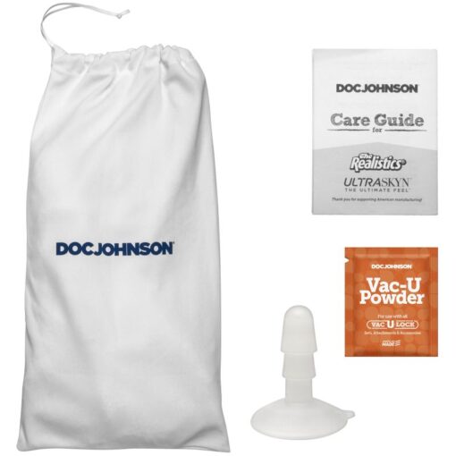 Roman Todd 8in Ultraskyn Cock w Removable Vac-U-Lock Suction Cup Vanilla - Image 3