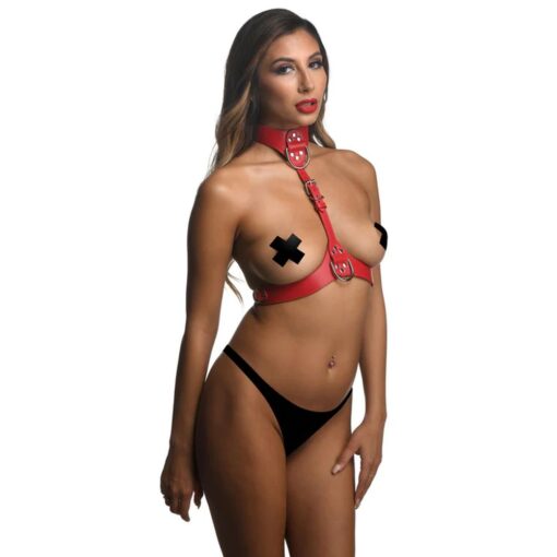 Red Female Chest Harness S/M - Image 3