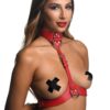 Red Female Chest Harness M/L