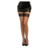 Dreamgirl Fence Net Thigh High Black