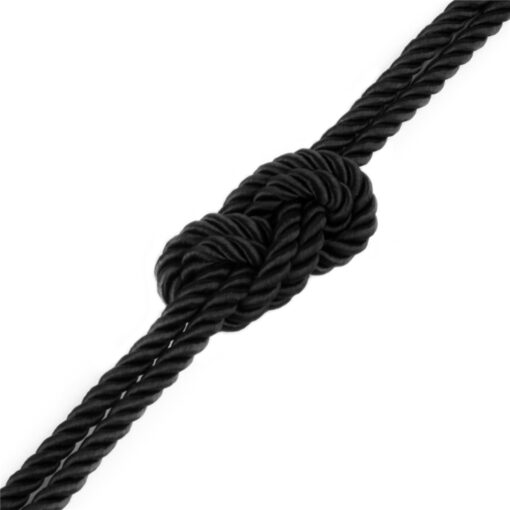 Rebellion Reign Ebony 10m Silky Bondage Rope Black - Image 4