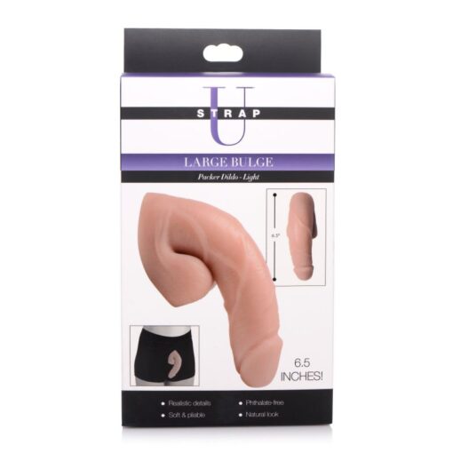 Large Bulge Soft Packer Dildo Light Skin Tone - Image 4