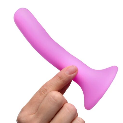 Pink Silicone Strap-On Dildo Small - Image 8