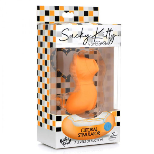 Sucky Kitty 7X Clitoral Stimulator Orange - Image 6