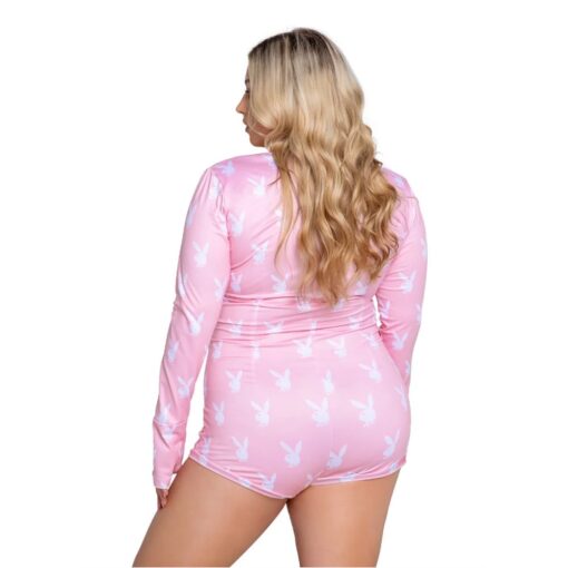 Playboy Slumber Bunny Romper Pink - Image 2